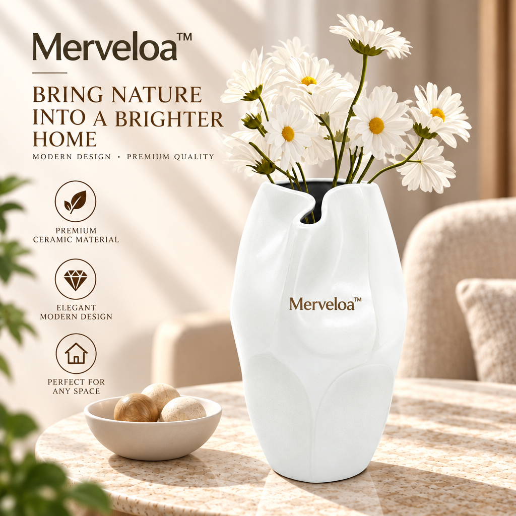 Merveloa™ Organic Flow Sculptural Vase