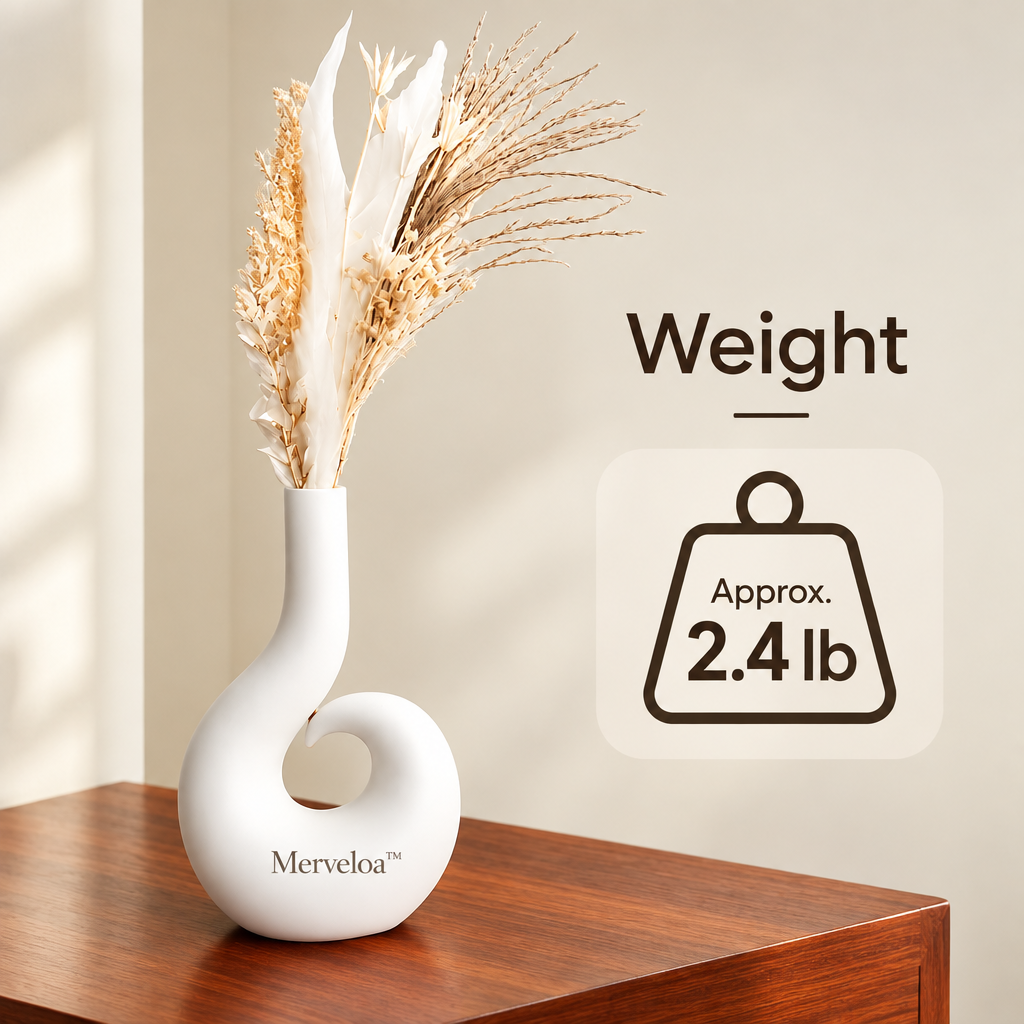 Merveloa™ Modern Sculptural Vase – Minimalist Artistic Home Decor