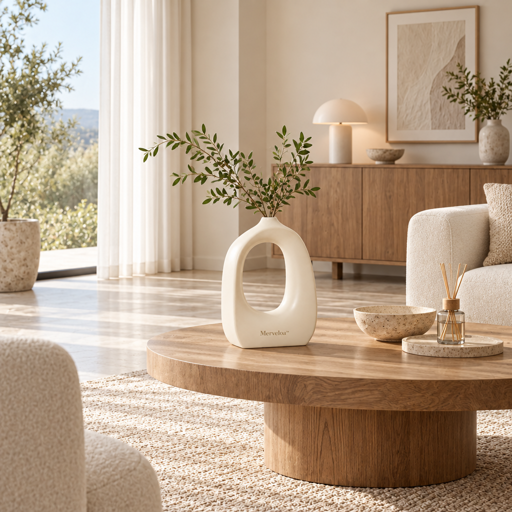 Merveloa™ Sculptural Ceramic Loop Vase