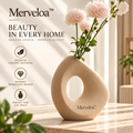 Merveloa™ Sculptural Hollow Ceramic Vase – Modern Minimalist Home Decor