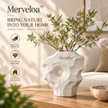 Merveloa™ Organic Sculptural Stone-Look Vase – Modern Home Decor