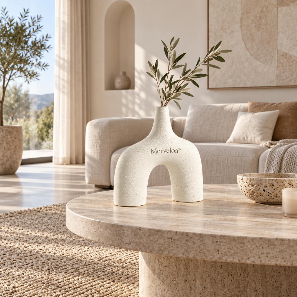Merveloa™ Sculptural Arch Ceramic Vase