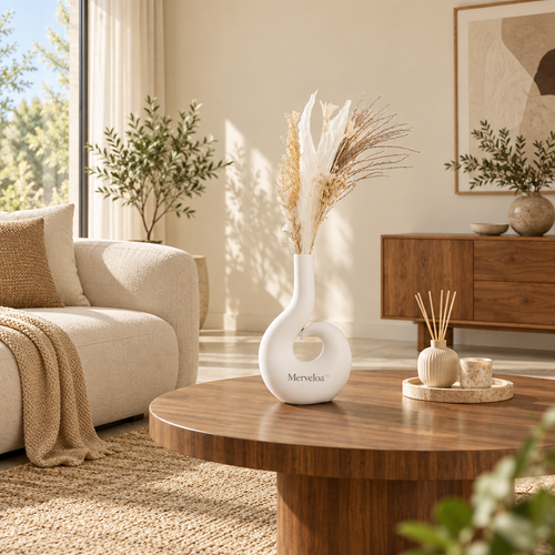 Merveloa™ Modern Sculptural Vase – Minimalist Artistic Home Decor