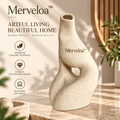 Merveloa™ Sculptural Ceramic Vase – Organic Modern Decorative Accent