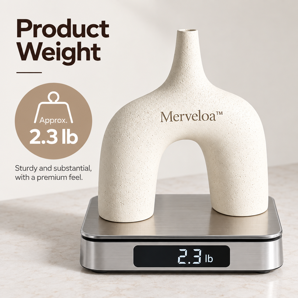 Merveloa™ Sculptural Arch Ceramic Vase